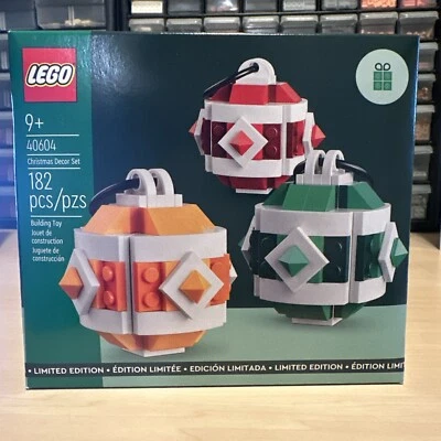 Lego 40604 2023 Christmas Decor 182 Pieces Limited Edition Factory Sealed HTF - Image 1 of 3