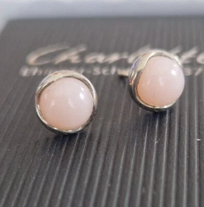 Charlotte Ehinger Schwarz Ohrstecker Rosa Opal NEU - Bild 1 von 2