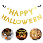  Papier Halloween-Brief-Pull-Flagge Halloween-Dekor-Requisiten