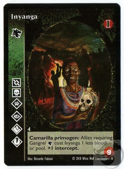 VtES, Jyhad, Vampire, Anthology I - Inyanga x 1 - Image 1 of 1