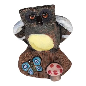 Casals Ceramics de Peru Terracotta Brown Owl Spread Wing Peru Figurine Vtg MCM - Picture 1 of 11