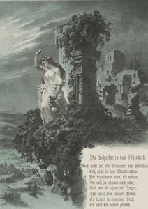 Schaffnerin von Windeck, vor 1859, Kreidelithographie Unbekannt (19.Jhd) - Picture 1 of 4
