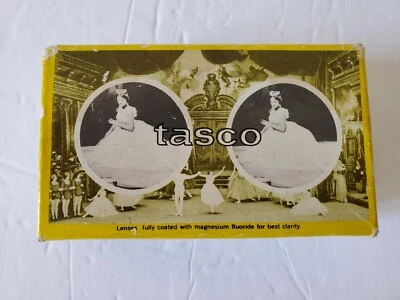 Vintage Tasco Opera Glasses #580 Black Satin - Image 1 of 4