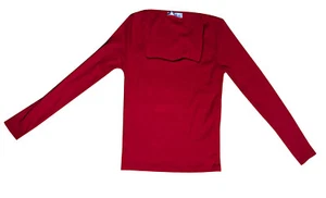 Trendyol Happiness Istanbul Damen Langarm Shirt Top Oberteil gerippt rot Gr. S/M - Bild 1 von 1