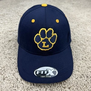 Sombrero de escuela secundaria Lakeview cautivador arnés ajuste flexible X azul dorado pata logotipo gorra - Imagen 1 de 7