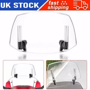 Motorcycle Spoiler Wind Screen Adjust Windshield Extension Deflector Extender UK - Picture 1 of 15