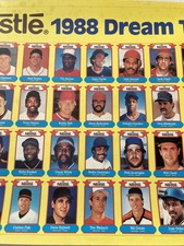 1988 Nestle Baseball Dream Team Uncut Sheet of Baseball Cards G15
