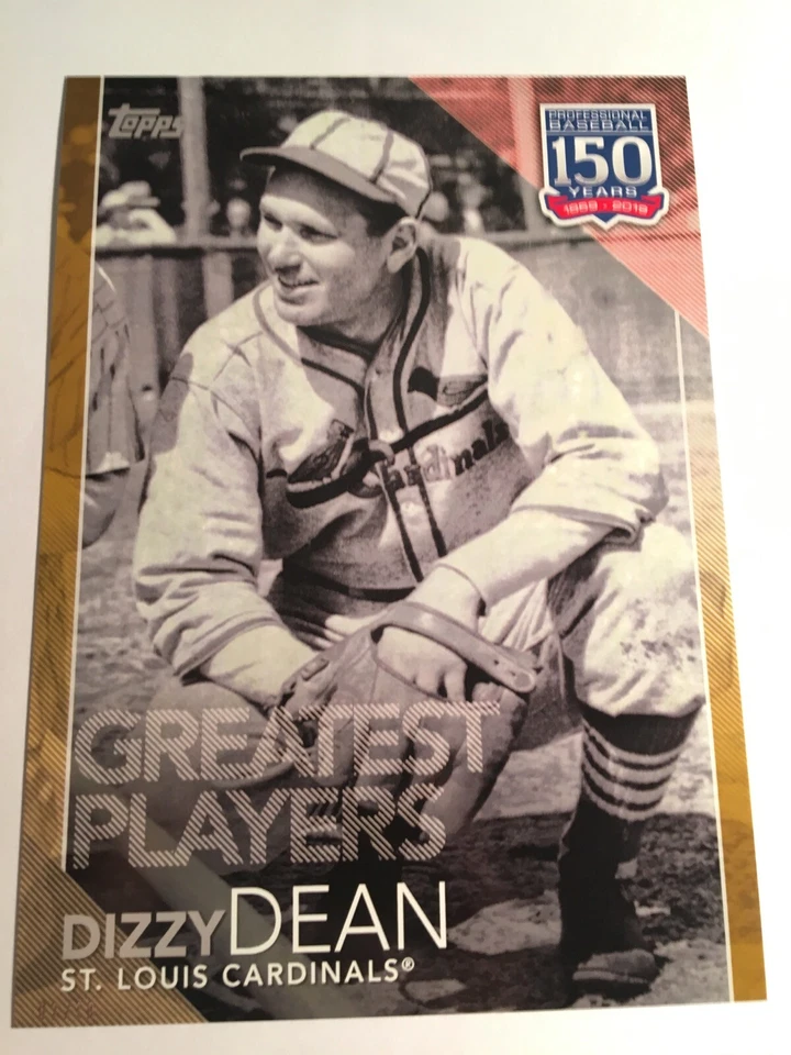 2019 Topps Greatest Players Jumbo 5x7 Dizzy Dean Cardinals GP25 03/10 - Image 1 of 1
