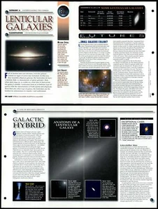 Lenticular Galaxies #82 Cosmos Secrets Of The Universe Fact File Fold-Out Page - Picture 1 of 1