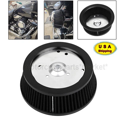 Air Cleaner Filter Element Black For Harley Heritage Softail Road King Fat Boy - Image 1 of 4
