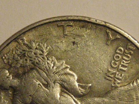 1939-D Walking Liberty Half Dollar AU ERROR LAMINATION 90% Silver ^^^^^^ Cover