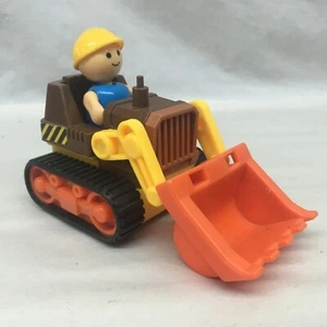Playmates Bulldozer Spielzeug Vintage 1985 Little People mit Baufigur - Bild 1 von 7