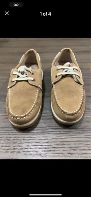 Margaritaville Men's Boat Shoe/Loafer Tan Lace Up Leather - Image 1 of 4