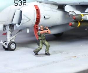 USAF Ground Support Crew 1:72 Pro Built Model #6