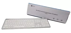 Wireless THIN Keyboard iClever GKA22S Rechargeable Keyboard Number Pad FullSize - Picture 1 of 6