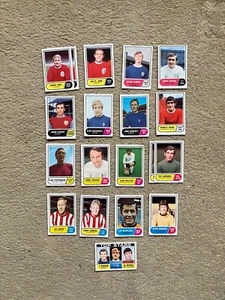 ABC 1969-70 GREEN BACK FOOTBALL TRADE GUM CARDS x16 plus a check list card - Picture 1 of 17