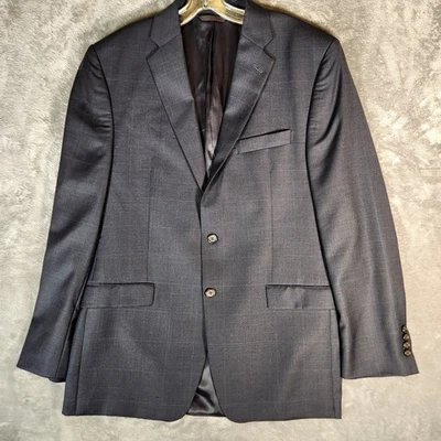 Blazer Lauren Ralph Lauren Para Hombre 44L Gris Oscuro Cuadros Abrigo Deportivo Chaqueta Lana Foto 1 de 4