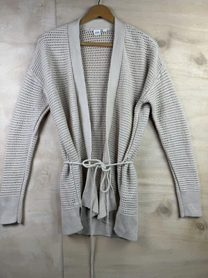 Suéter de punto abierto Gap para mujer envolvente bronceado boho talla pequeña 100 % algodón Foto 1 de 4