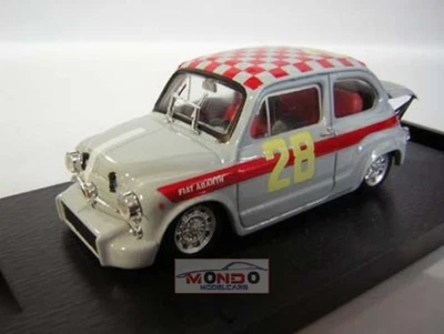 1:43 Brumm Fiat Abarth 1000 4Ore Monza 1966 Steinmetz R369B Diecast Modellino - Immagine 1 di 2