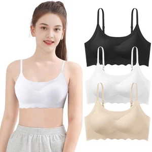 Girls Training Bra Teen Zero Feel Wireless Sports Bras with Removable Padding... - Picture 1 of 7