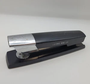 Vintage Swingline 333 Stapler Mid Century Black Long Island NY Ronnie Bag Co - Picture 1 of 22