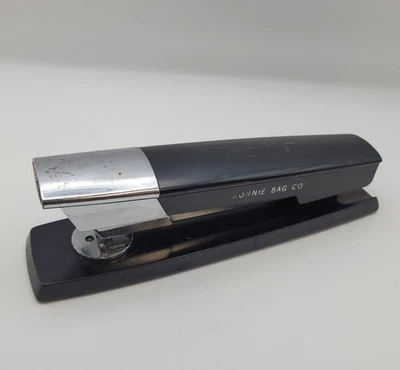 Vintage Swingline 333 Stapler Mid Century Black Long Island NY Ronnie Bag Co - Image 1 of 4
