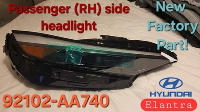 Faro lateral pasajero (derecha) para Hyundai Elantra 2023-2026 [92102-AA740] Foto 1 de 4