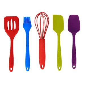 Colourworks 5 Piece Silicone Mini Utensils Set - Picture 1 of 6
