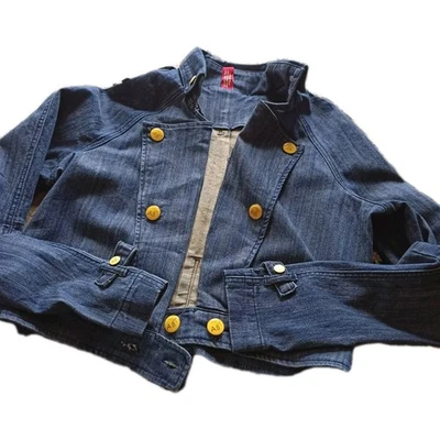 Vintage Apple Bottom Jeans   12-14  Denim Jacket ! L@@K ❤️ - Image 1 of 4