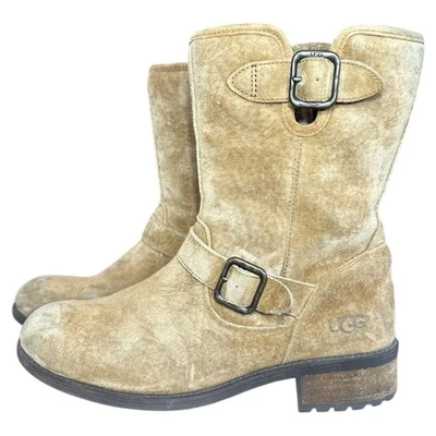 Botas UGG Chaney Marrón Camel Hebillas - Resistentes al Agua #1006042 - Para Mujer Talla 8.5 Foto 1 de 4