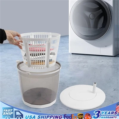 2 in 1 Hand Operated Washing Machine Spin Dryer Manual Clothes Washer For Travel - Image 1 of 4