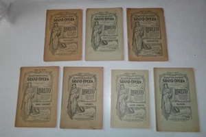 7 Vintage Metropolitan Opera Librettos, pre 1940. - Picture 1 of 1
