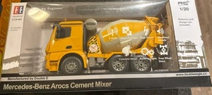 NEW Double E Radio Controlled Mercedes-Benz Arocs Cement Mixer Truck 1/20 - Picture 1 of 16