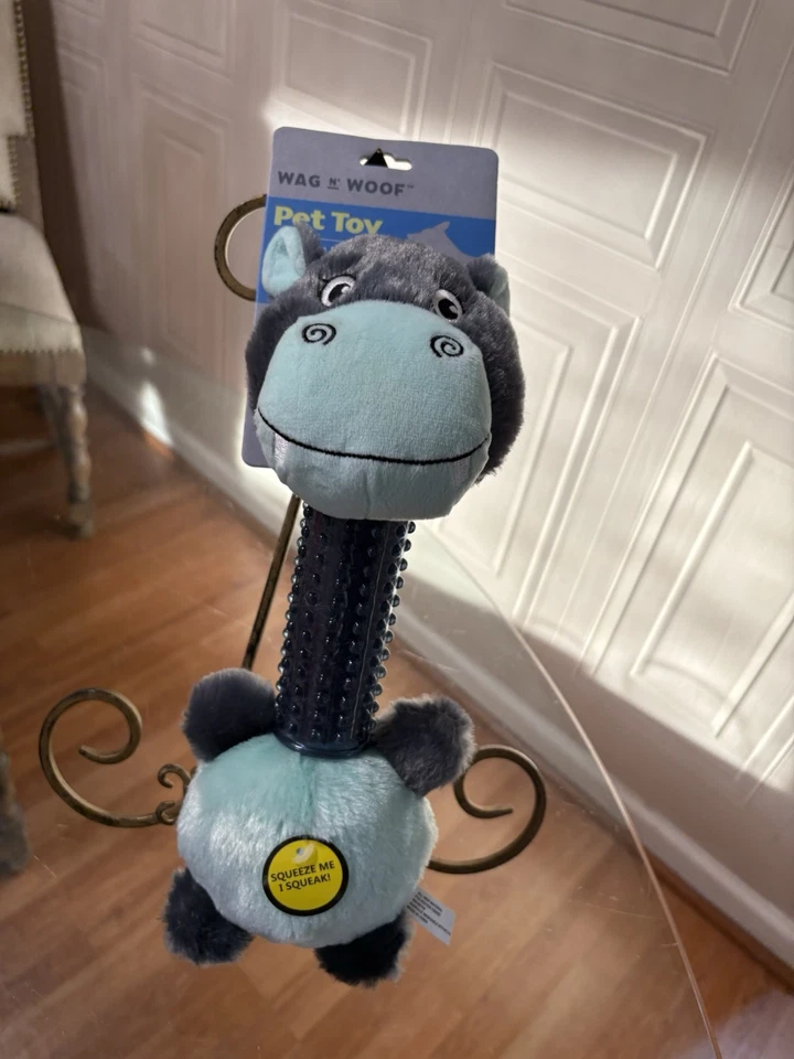 Animal Planet Plush Sloth With Squeaker Puppy Dog Interactive Fun Toy