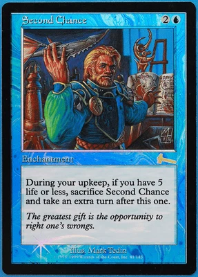 Second Chance FOIL Urza's Legacy NM (Reserved List MTG Card) (508029) ABUGames - Image 1 of 2