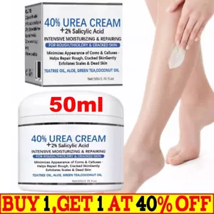 Urea Cream 40% Plus Salicylic Acid 50ml, Callus Remover Hand Cream Foot Cream - Picture 1 of 13
