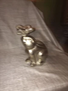 Metal 7”in H x 6-in W Bunny W/Butterfly - Picture 1 of 4