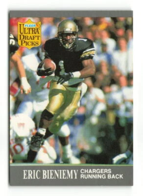 1991 FLEER ULTRA DRAFT PICKS RC ERIC BIENIEMY #280 SAN DIEGO CHARGERS - Image 1 of 2