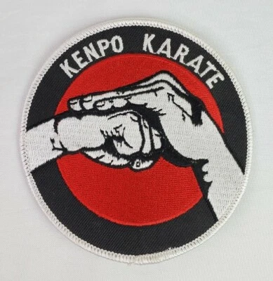 Kenpo Karate "Salute" 4 Inch Round  Sew On  - Image 1 of 3