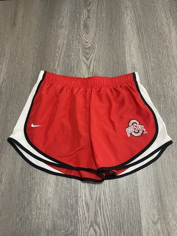 Ohio State Buckeyes Nike Dri-Fit Running Shorts Women's Medium Black Red White Cover