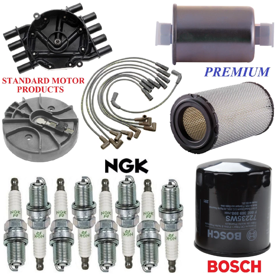 Kit de puesta a punto filtros de combustible de aceite de aire tapones de cable para GMC C1500 Suburban V8 5,7 L 96-99 Foto 1 de 1
