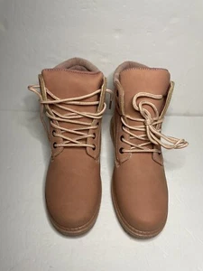 Women’s New Pink Construction Boots Size 8.5 1in Heel No Brand Name. (11) - Picture 1 of 16