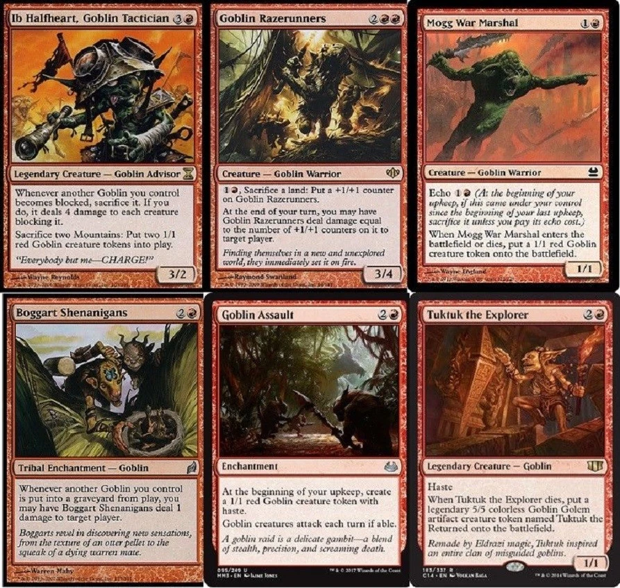Goblin Swarm (Mono Red) Deck - Ib Halfheart - 60 Cards  MTG - Magic Gathering  - Image 1 of 1