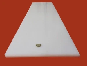 Tivar UHMW PE White Sheet .500" (1/2") Thick x 12" x 48" - Picture 1 of 12
