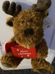 American Greetings 10” Plush Reindeer Gift Card Holder christmas Soft new Brown - Picture 1 of 9