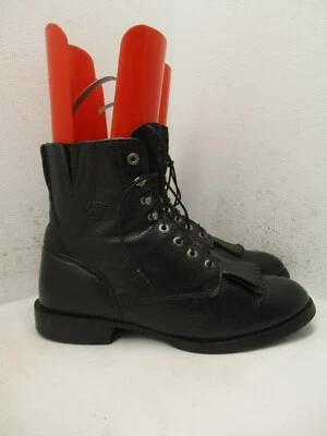 Ariat Heritage Lacer II Western Boots 33502 Black Leather Womens Sz 8.5 B - Image 1 of 4