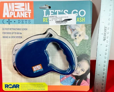 Animal Planet Let's Go Correa Retráctil 10 Pies Sistema de Freno y Bloqueo (G) Foto 1 de 4