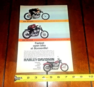 1968 HARLEY DAVIDSON SPORTSTER ORIGINALE ANNUNCIO - Foto 1 di 4