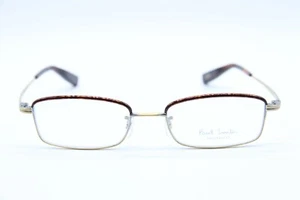 New! Paul Smith Ps - 1010 Brown and Gold Authentic Eyeglasses 50-18-140 Ps-1010 - Picture 1 of 5