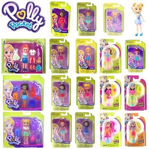POLLY POCKET ACTIVE POSE DOLLS 9cm TRENDY OUTFIT ACCESSORIES SHANI LILA NICOLAS